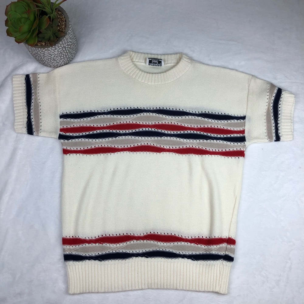 Vintage Keneth Too Women's Short Sleeve Sweater